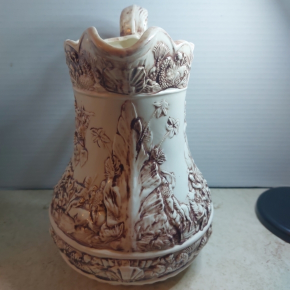 19th Century Staffordshire Creamware Pitcher with Battle Scene HW - Picture 7 of 13